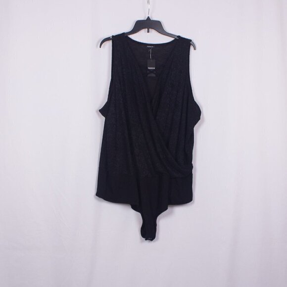NWT TORRID Surplice Strappy Bodysuit Lace Black Size 5X - Picture 6 of 8